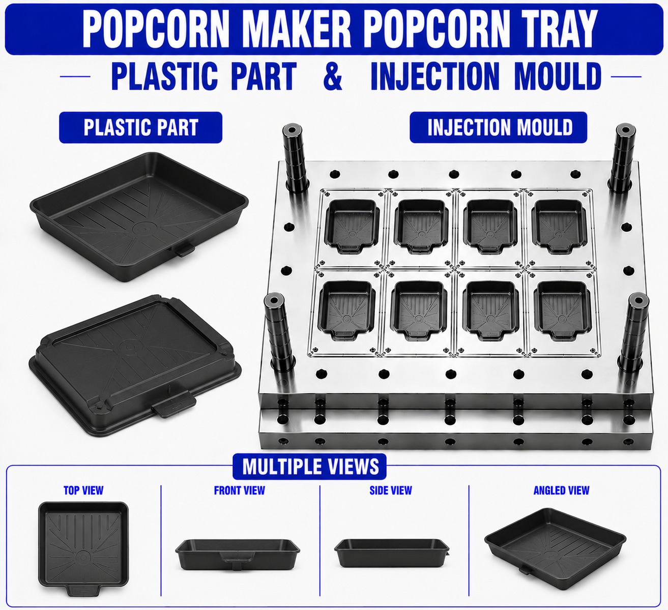 Popcorn Maker Plastic Popcorn Tray Mould and Moulding Service